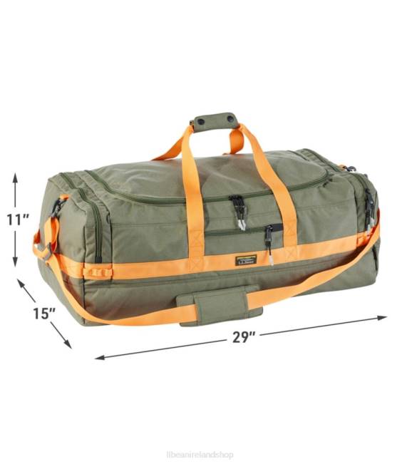 LLBean Mountain Classic Cordura Duffle Unisex J46J6757 Accessories Deep Olive/Nectarine