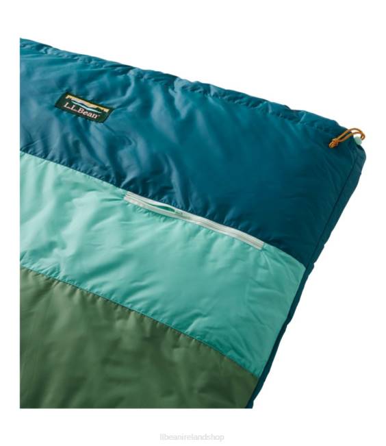 LLBean Mountain Classic Down Camp Sleeping Bag Unisex J46J3984 Outdoor Equipment Deep Turquoise/Ocean Teal