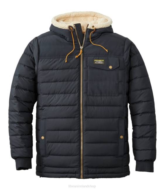 LLBean Mountain Classic Down Hooded Jacket Men J46J5048 Outerwear Black