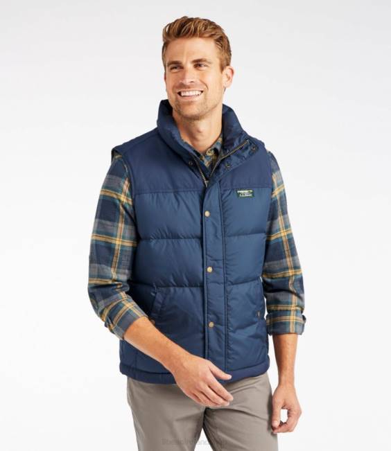 LLBean Mountain Classic Down Vest Men J46J873 Outerwear Nautical Navy