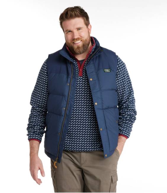LLBean Mountain Classic Down Vest Men J46J873 Outerwear Nautical Navy