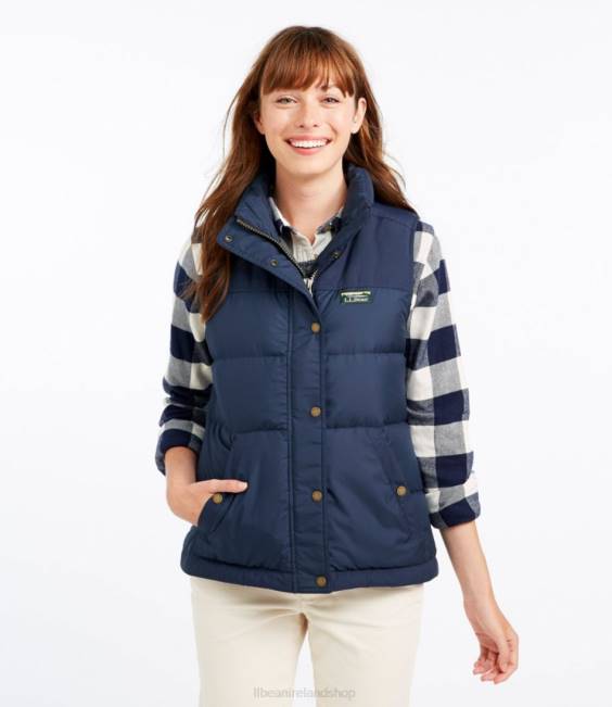 LLBean Mountain Classic Down Vest Women J46J887 Outerwear Nautical Navy