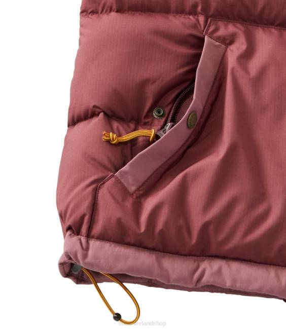 LLBean Mountain Classic Down Vest Women J46J936 Outerwear Burgundy/Light Rosewood