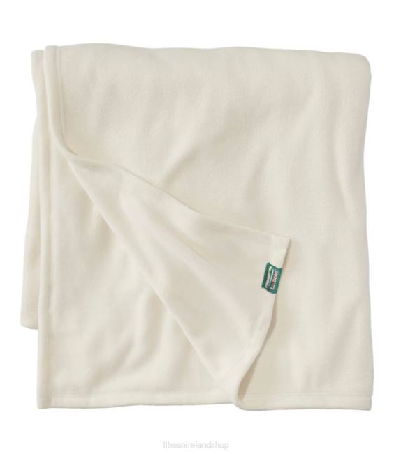 LLBean Mountain Classic Fleece Blanket Unisex J46J6350 Bedding Cream