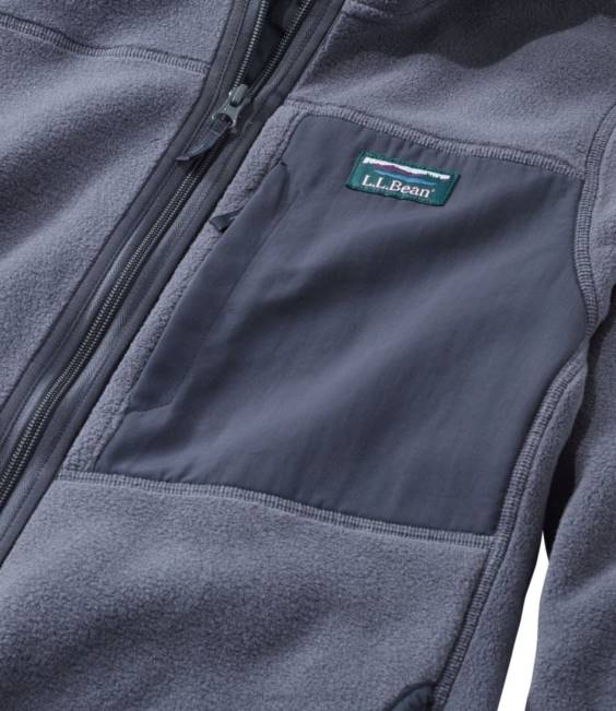 LLBean Mountain Classic Fleece Hoodie Men J46J4938 Outerwear Rust Orange