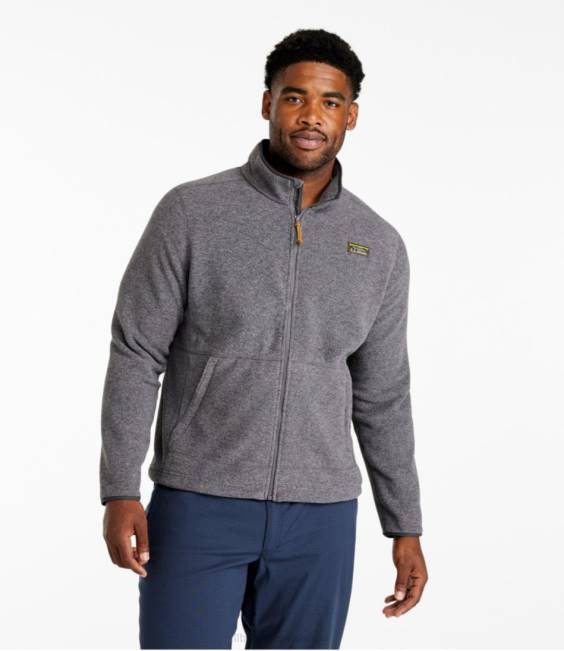 LLBean Mountain Classic Fleece Jacket Men J46J6572 Outerwear Charcoal Heather