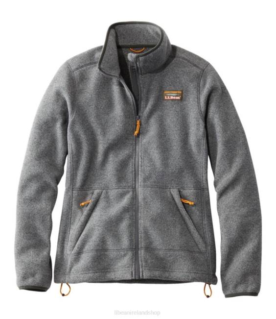 LLBean Mountain Classic Fleece Jacket Women J46J7047 Outerwear Charcoal Heather