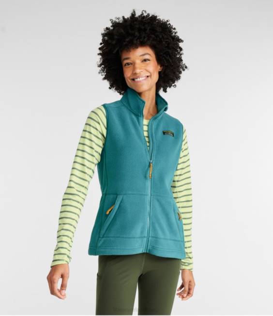 LLBean Mountain Classic Fleece Vest Women J46J6039 Outerwear Black