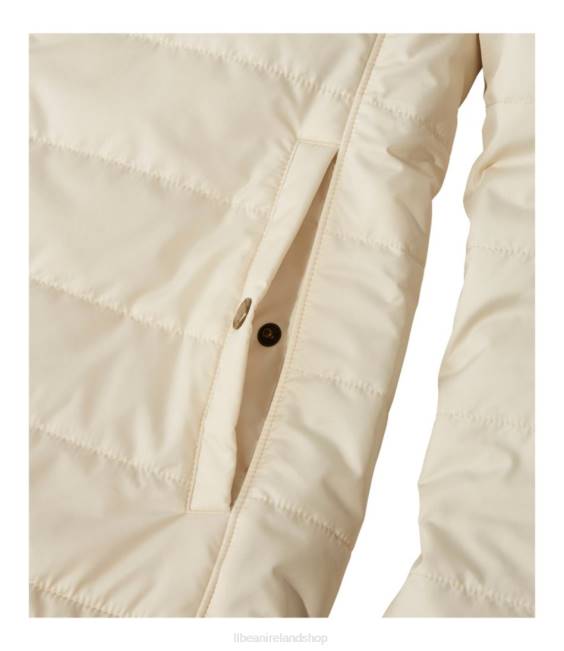 LLBean Mountain Classic Puffer Hooded Jacket Women J46J5098 Outerwear Rosewood/Sea Green