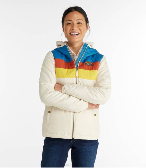 LLBean Mountain Classic Puffer Hooded Jacket Women J46J6051 Outerwear Storm Blue/Steel Blue