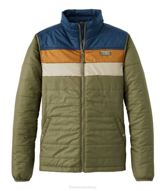 LLBean Mountain Classic Puffer Jacket Men J46J5959 Outerwear Kelp Green/Nautical Navy