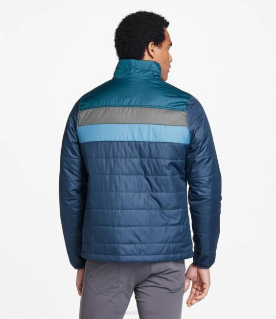 LLBean Mountain Classic Puffer Jacket Men J46J5959 Outerwear Kelp Green/Nautical Navy