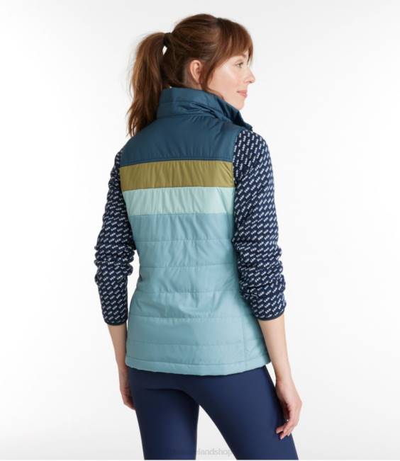 LLBean Mountain Classic Puffer Vest Women J46J6059 Outerwear Storm Blue/Steel Blue