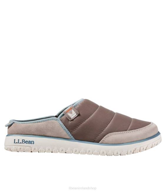 LLBean Mountain Classic Quilted Slides Women J46J5194 Footwear Gray Birch/Taupe Brown