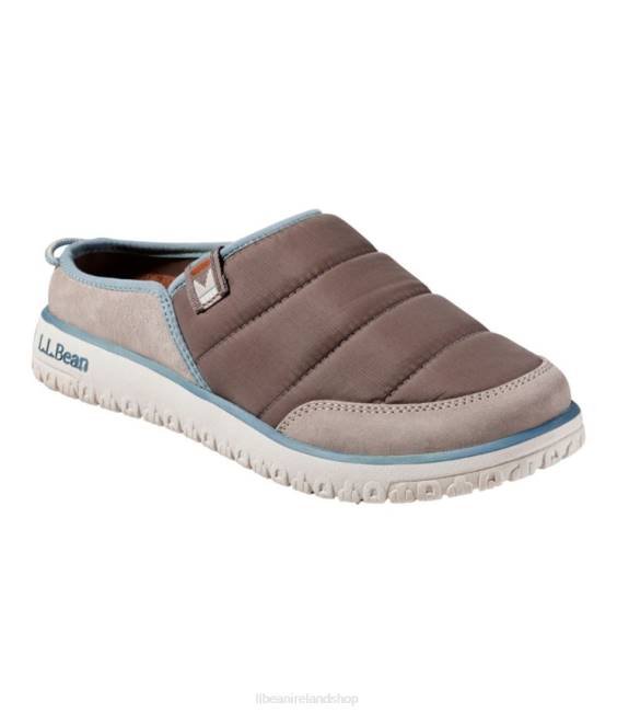 LLBean Mountain Classic Quilted Slides Women J46J5194 Footwear Gray Birch/Taupe Brown