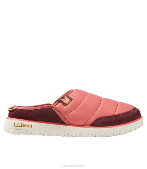 LLBean Mountain Classic Quilted Slides Women J46J6107 Footwear Dark Salmon/Burgundy