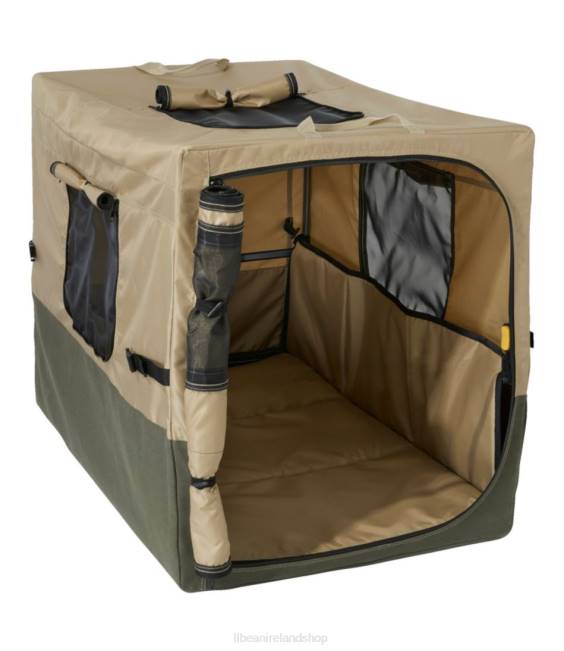 LLBean Mountain Classic Travel Dog Crate Unisex J46J1414 Outdoor Equipment Sandstone