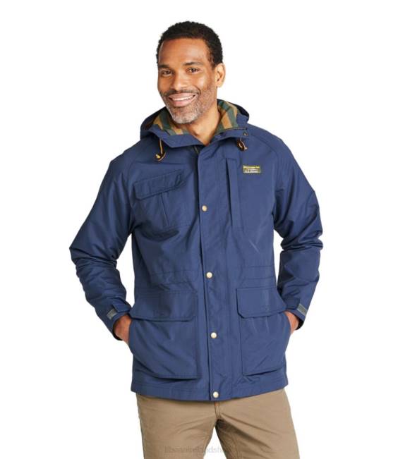 LLBean Mountain Classic Water-Resistant Jacket Men J46J4939 Outerwear Iron Blue