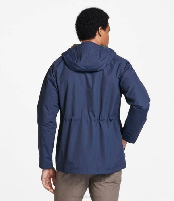 LLBean Mountain Classic Water-Resistant Jacket Men J46J4939 Outerwear Iron Blue