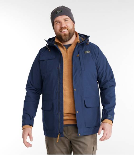 LLBean Mountain Classic Water-Resistant Jacket Men J46J519 Outerwear Nautical Navy