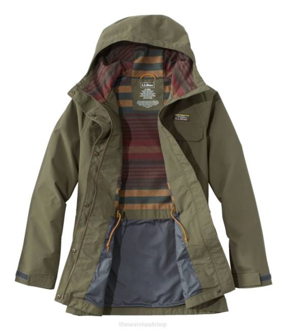 LLBean Mountain Classic Water-Resistant Jacket Women J46J6025 Outerwear Kelp Green