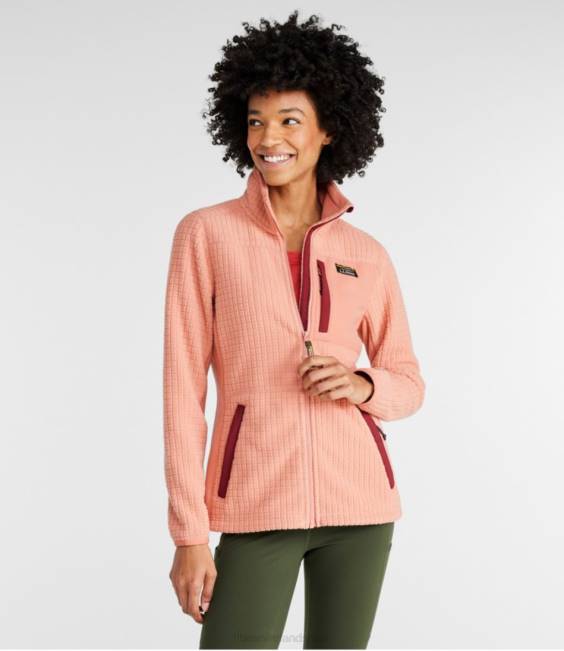 LLBean Mountain Classic Windproof Fleece Jacket Women J46J6030 Outerwear Natural/Bone