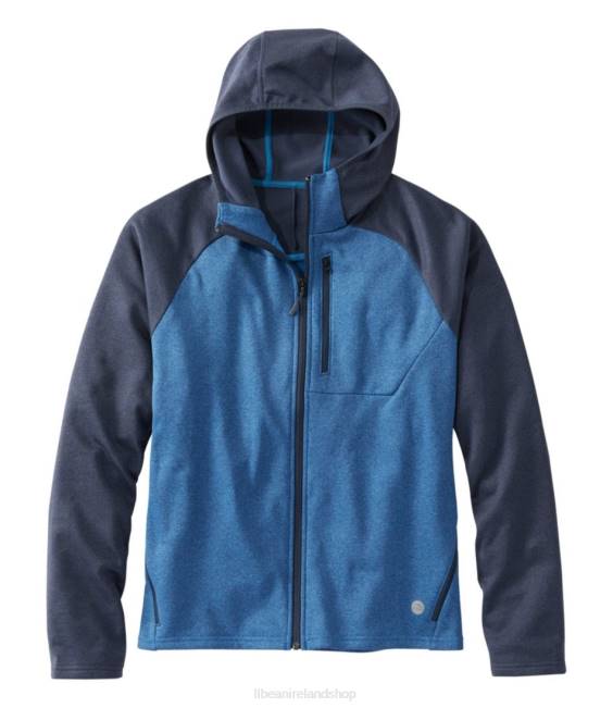 LLBean Mountain Fleece Full-Zip Hoodie Men J46J3392 Outerwear Carbon Navy/Marine Blue