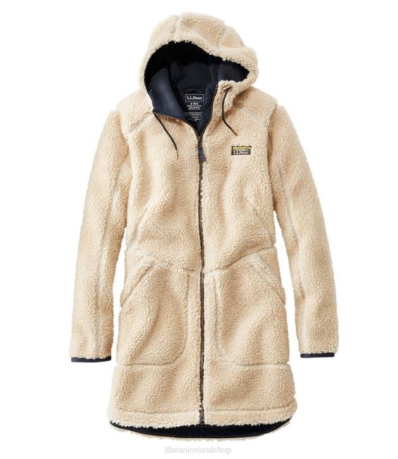 LLBean Mountain Pile Fleece Coat Women J46J6029 Outerwear Natural
