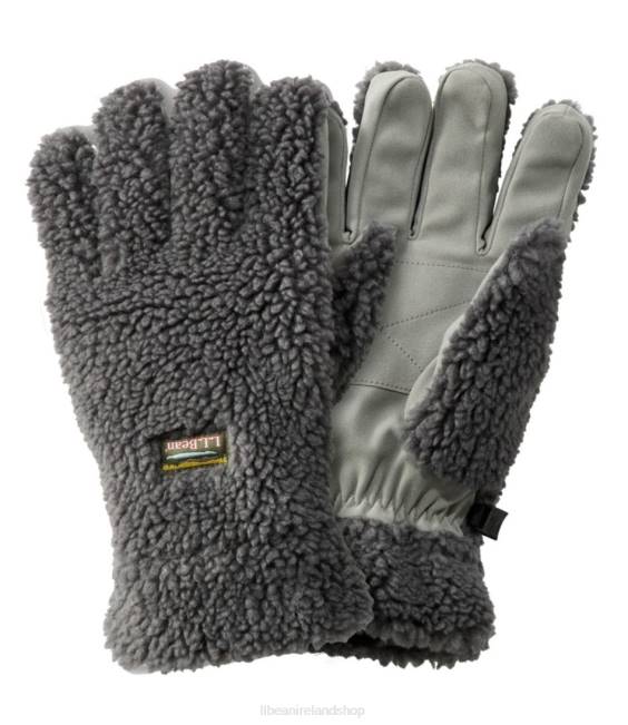 LLBean Mountain Pile Fleece Gloves Men J46J6652 Accessories Alloy Gray