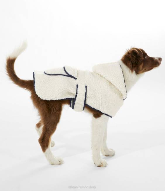 LLBean Mountain Pile Fleece Jacket for Dogs Unisex J46J1286 Home Goods Natural