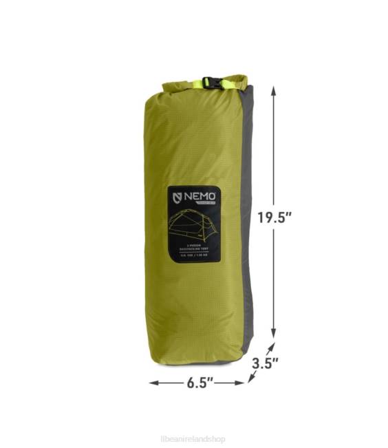 LLBean NEMO Dagger OSMO 2-Person Backpacking Tent Unisex J46J1486 Outdoor Equipment Birch Bud/Goodnight Gray