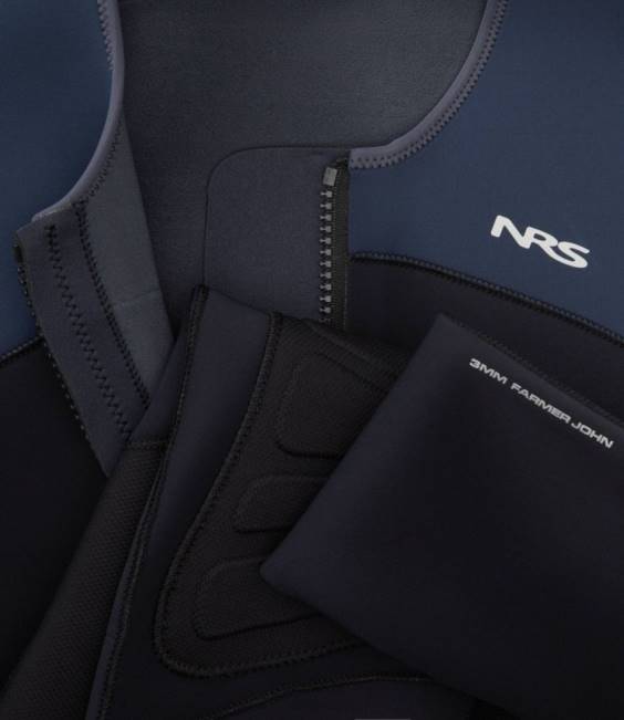 LLBean NRS Farmer John Wetsuit Men J46J600 Water Sports Black/Slate