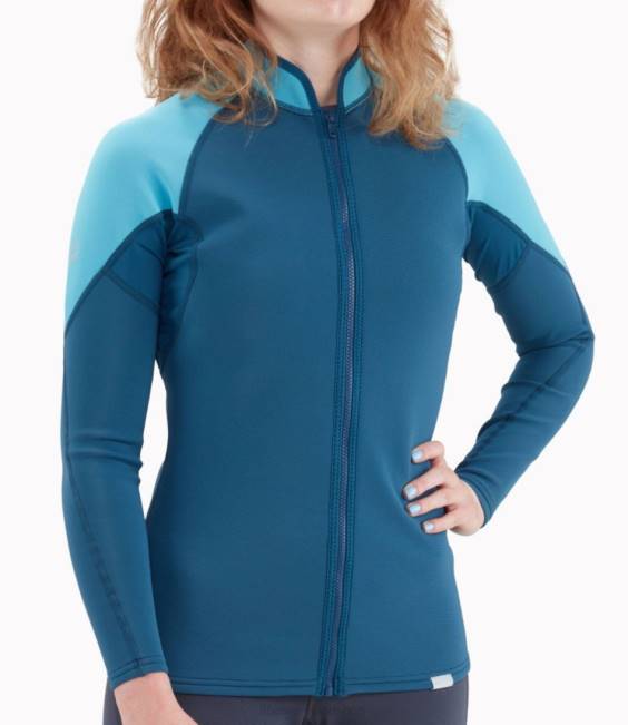 LLBean NRS HydroSkin 05 Jacket Women J46J1467 Water Sports Poseidon
