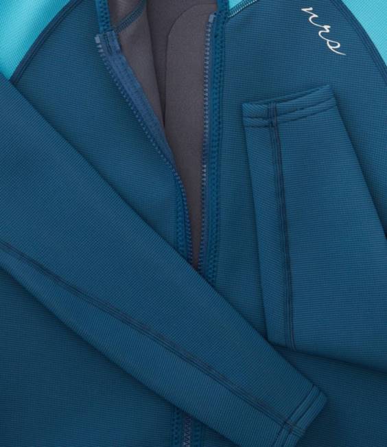 LLBean NRS HydroSkin 05 Jacket Women J46J1467 Water Sports Poseidon