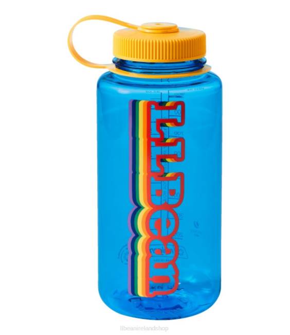 LLBean Nalgene Sustain Wide Mouth Water Bottle with Pride Logo Unisex J46J1499 Outdoor Accessories Slate Blue