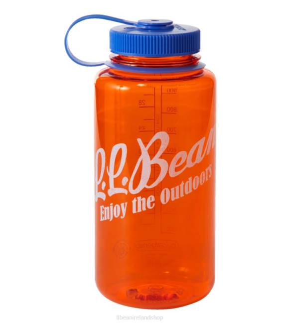 LLBean Nalgene Sustain Wide Mouth Water Bottle with Print Unisex J46J6715 Outdoor Accessories Orange/Enjoy the Outdoors