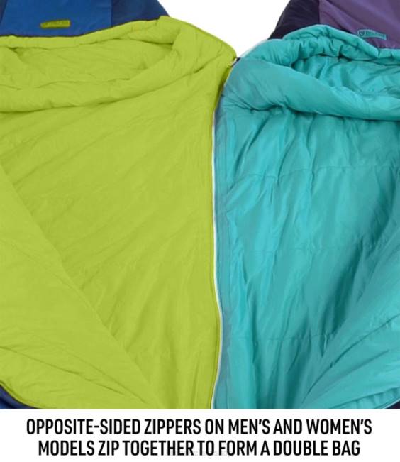 LLBean Nemo Forte 20 Sleeping Bag Long Unisex J46J1421 Outdoor Equipment Glow/Abyss