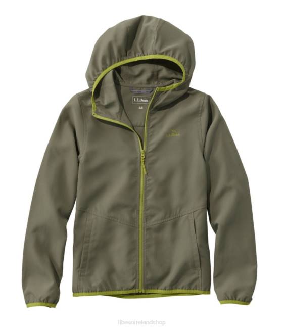 LLBean No Fly Zone Jacket Kids J46J3932 Outerwear Olive Gray