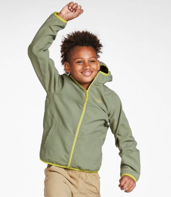 LLBean No Fly Zone Jacket Kids J46J3932 Outerwear Olive Gray