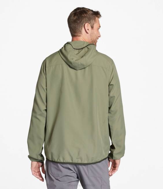LLBean No Fly Zone Jacket Men J46J3905 Fishing Olive Gray
