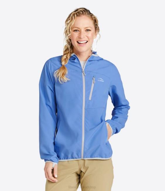 LLBean No Fly Zone Jacket Women J46J3884 Outerwear Arctic Blue