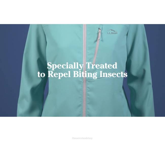 LLBean No Fly Zone Jacket Women J46J3884 Outerwear Arctic Blue