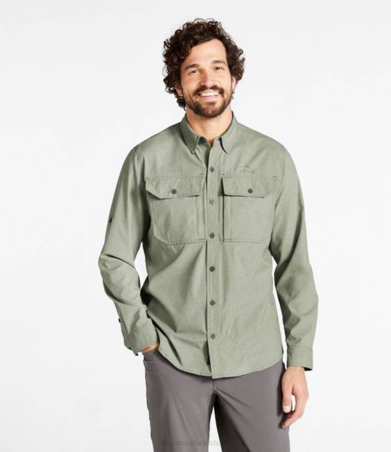 LLBean No Fly Zone Shirt Men J46J317 Clothing Deep Olive