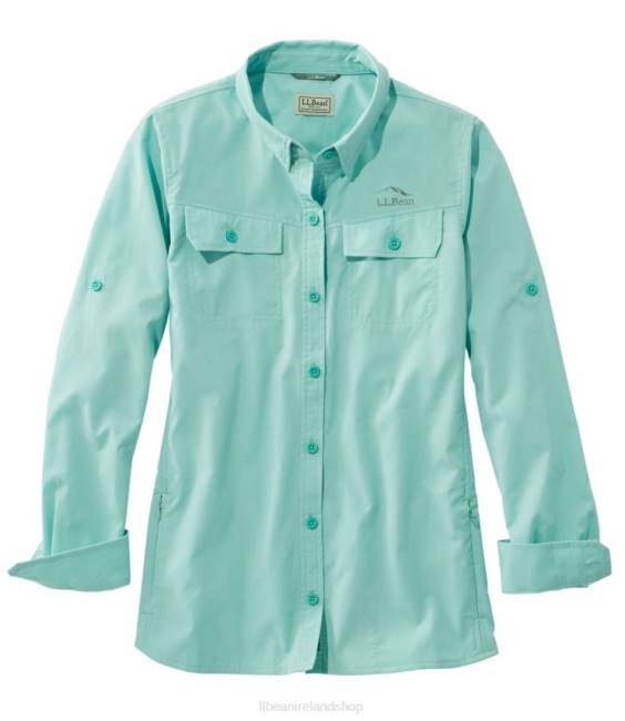 LLBean No Fly Zone Shirt Women J46J4803 Clothing Fair Aqua