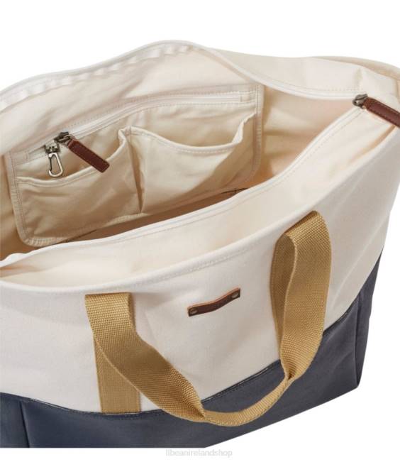 LLBean Nor\easter Tote Bag Unisex J46J2317 Accessories Classic Navy/Cream/Canyon Khaki
