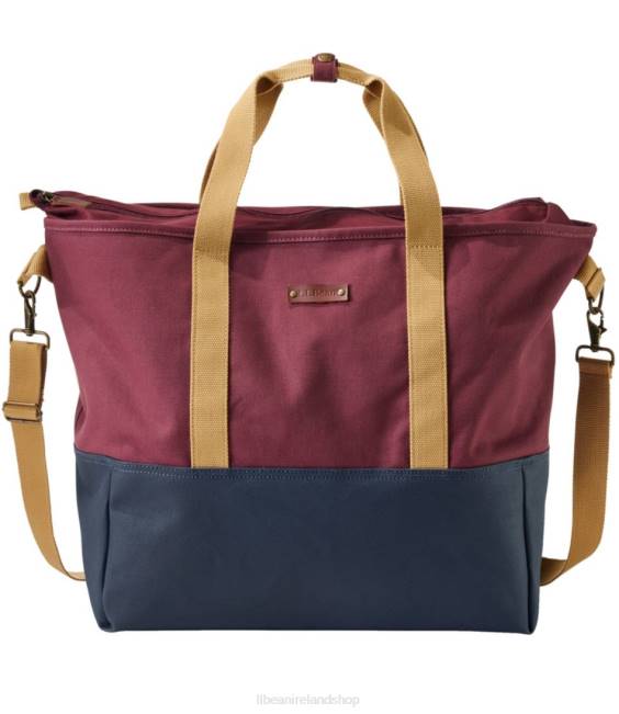 LLBean Noreaster Tote Bag Unisex J46J4226 Accessories Classic Navy/Burgundy/Canyon Khaki