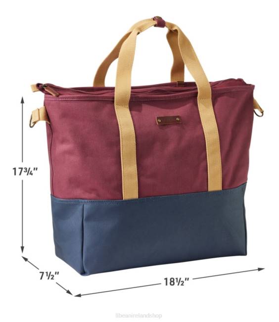 LLBean Nor\easter Tote Bag Unisex J46J4226 Accessories Classic Navy/Burgundy/Canyon Khaki