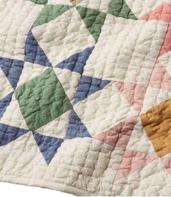 LLBean North Star Patchwork Quilt Collection Unisex J46J2529 Bedding Multi