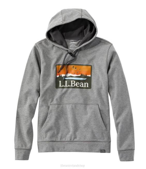 LLBean Northwoods Hunters Hoodie Men J46J4082 Outdoor Equipment Gray Heather
