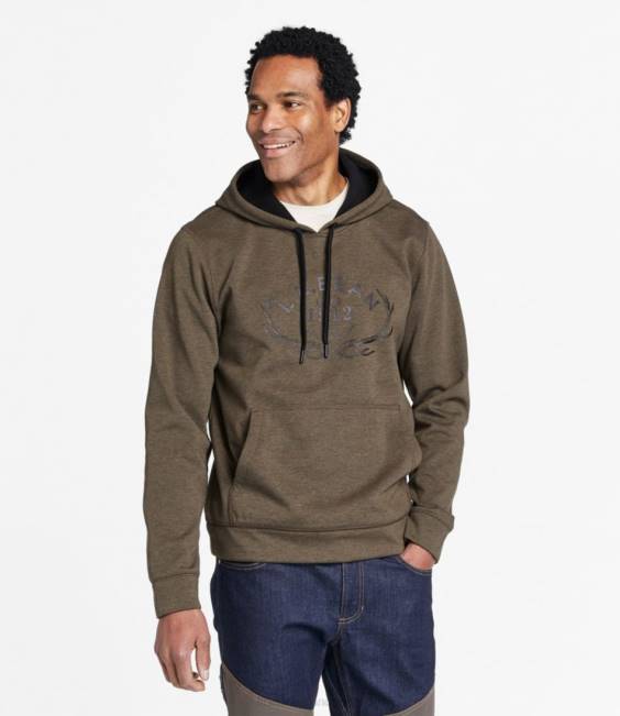 LLBean Northwoods Hunter\s Hoodie Men J46J5341 Outdoor Equipment Black Heather